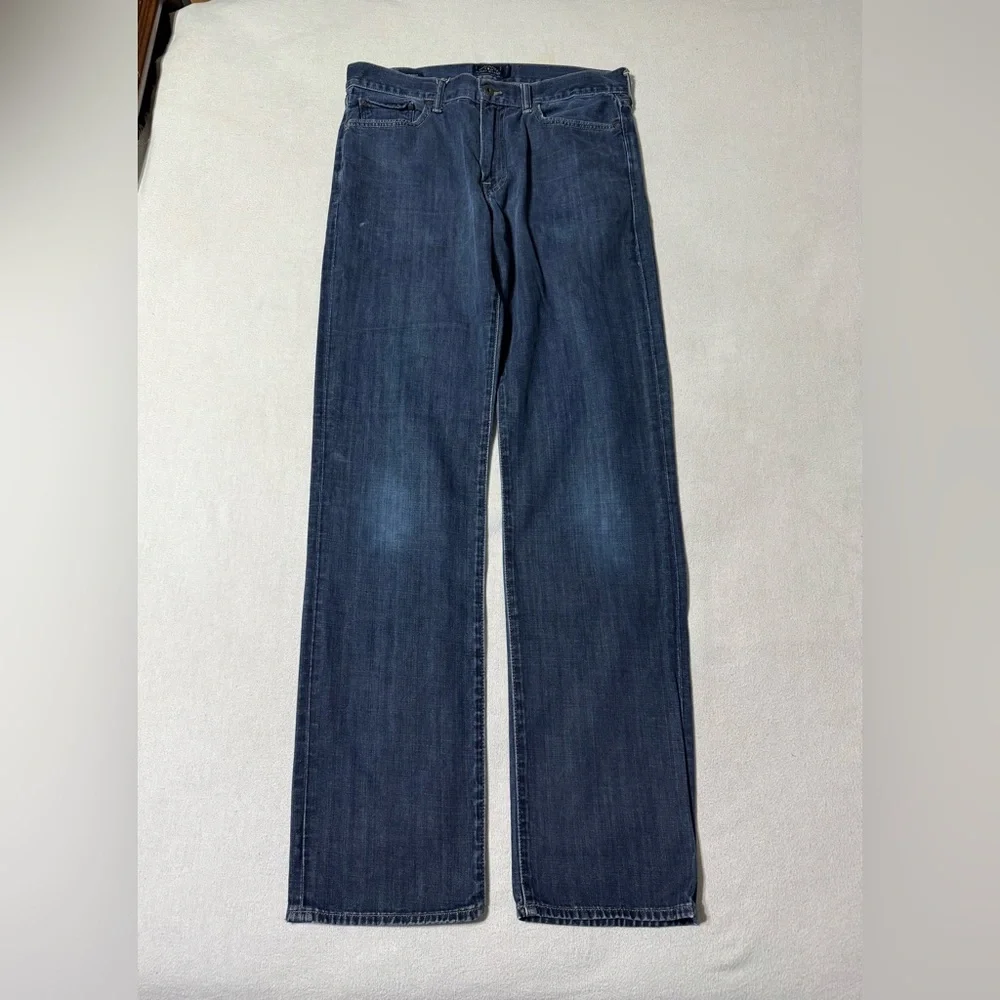 Lucky Brand 363 Straight Jeans Mens 33x35 Blue Denim Medium Wash
